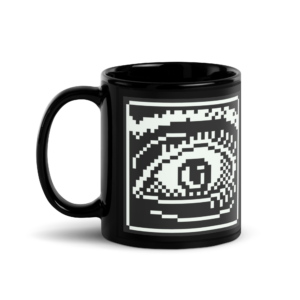 Eyeverse Black Glossy Mug